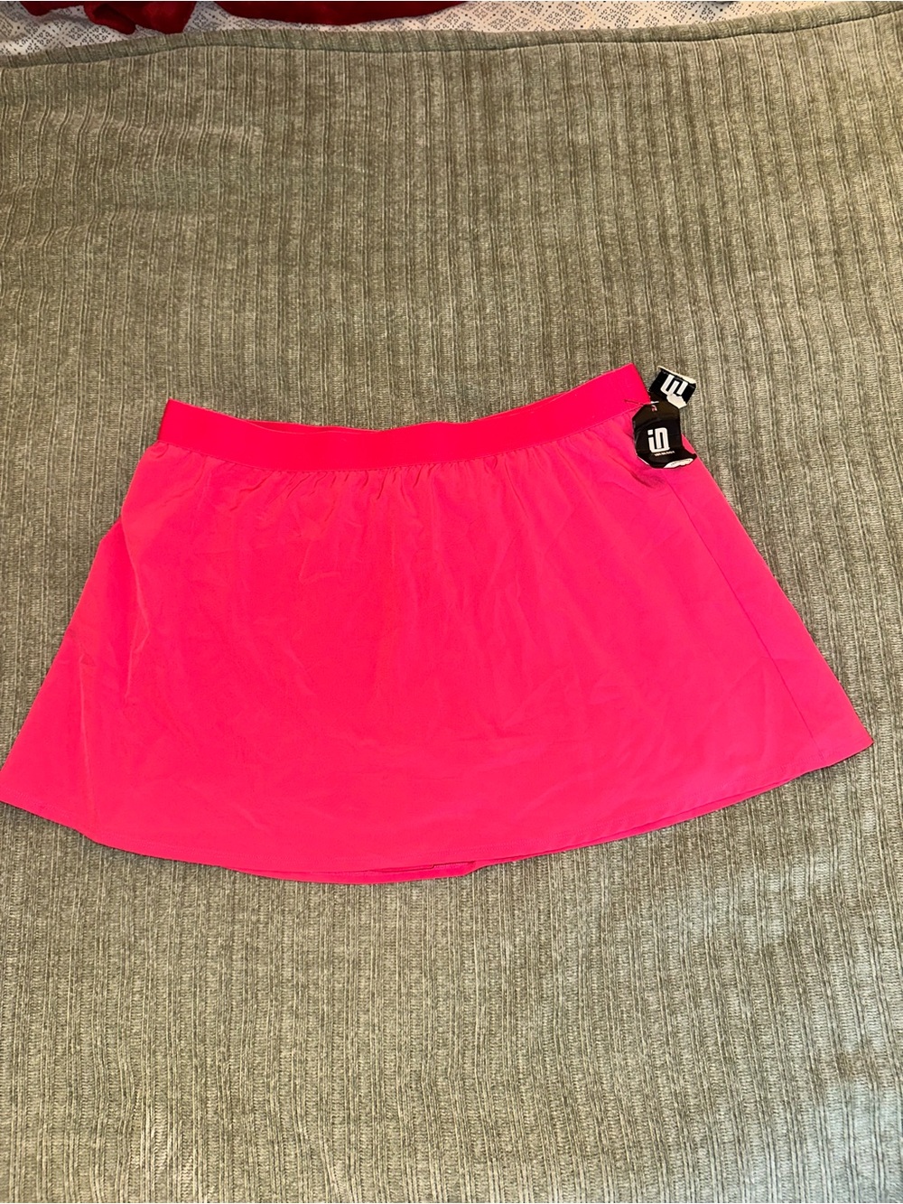 Ideology Neon Pink Athletic Skater Skirt